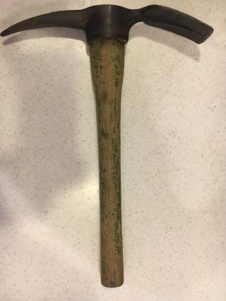 1944 WWII U.  S.  Army Military Pick Axe Trenching Tool Diamond Calk - Orig Paint - 9