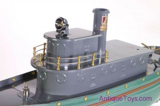 Buddy L Green Tugboat BL - 14 T - Productions Pressed Steel Boat Pneumatic Toy Ship 3