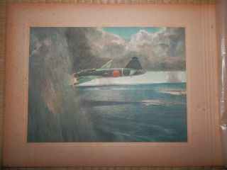 Ww2 Japanese Navy Strategy Painting.  On The Ocean Cord Enemy.