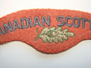 Canada Military Cloth Shoulder Title Badge The Canadian Scottish Regiment 3