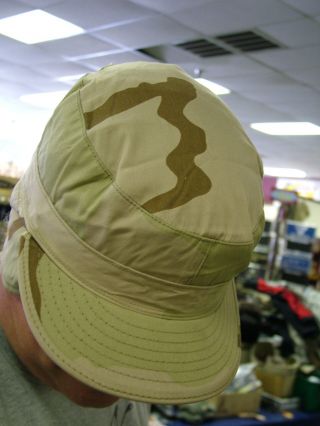 Us Army Patrol Cap 3 Color Desert Camo Cold Weather Winter Bdu Dcu 7 1/4