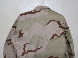 RARE 1999 Vintage US Army Desert Camo BDU Jacket Shirt,  Patch Military Clothes 7