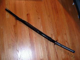 K607 Japanese Samurai Sword: Gendaito Yoshimune Katana In Koshirae 82.  5 Cm