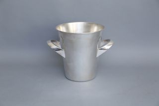 English Art Deco Silver Wine Cooler / Ice Bucket,  Circa 1930 3