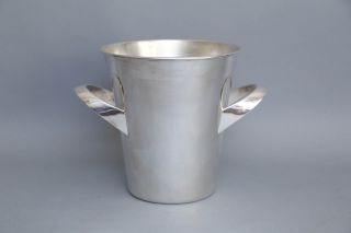 English Art Deco Silver Wine Cooler / Ice Bucket,  Circa 1930 4