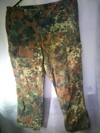 Authentic German Army Flecktarn Camo Combat Trousers / Pants 32 X 26