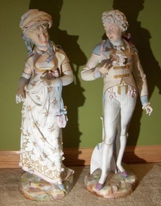 Antique French Biscuit Porcelain Figurine S Porcelaine Figure S France