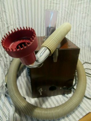 Vintage Barber Shop Wood Case Vacuum Hair Machine 9