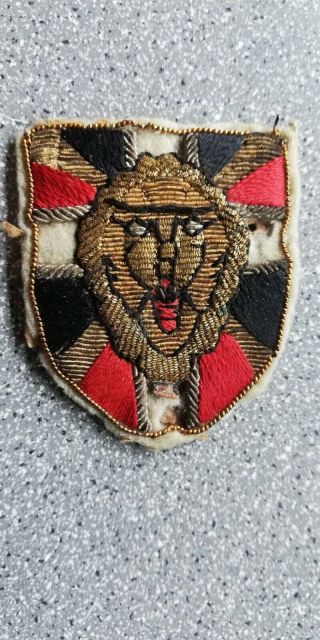 Very Rare Belgian Lion Patch In Bullion - Onu - Japan Made - Korea - Luxembourg