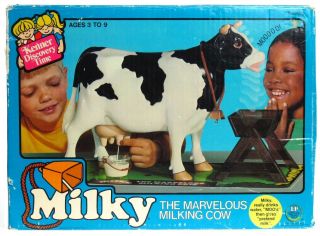 Vintage 1977 Kenner Milky The Marvelous Milking Dairy Farm Cow W/2nd Issue Box