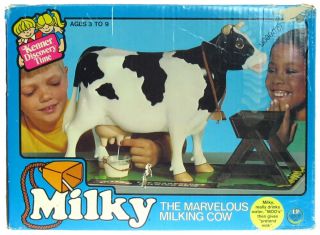 Vintage 1977 Kenner Milky the Marvelous Milking Dairy Farm Cow w/2nd Issue Box 6