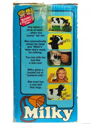 Vintage 1977 Kenner Milky the Marvelous Milking Dairy Farm Cow w/2nd Issue Box 8