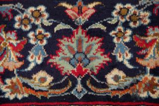 VINTAGE Traditional Persian Oriental AREA Rug Floral Hand - Knotted RED Wool 10x13 12