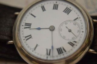 IWC calibre 64 WW1 Trench Watch,  ca.  1914,  English Sterling,  overhauled 4