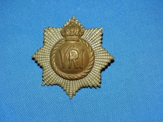 Wwi - Wwii British Cap Hat Badge,  Vri (103)
