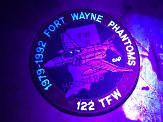 1992? US AIR FORCE PATCH - 122nd TFW Fort Wayne Phantoms HOOSIERS - USAF 11