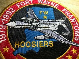 1992? US AIR FORCE PATCH - 122nd TFW Fort Wayne Phantoms HOOSIERS - USAF 4