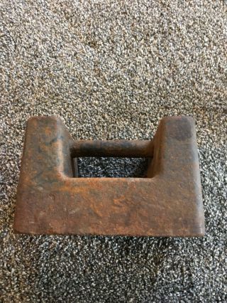 R.  S Co Richardson Scale 20 LB weight Door Stop Antique Vintage Strong Man 4