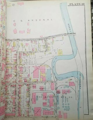 Vintage Philadelphia Atlas.  Wards 23rd & 41st G.  W.  Bromley & Co.  Disston area 6
