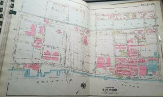 Vintage Philadelphia Atlas.  Wards 23rd & 41st G.  W.  Bromley & Co.  Disston area 9