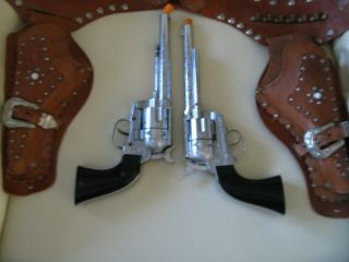 toy cap gun set hubley ric - o - shay 45 with large hubley holster 3