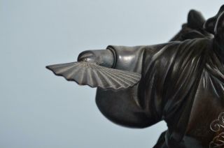 T2782: Japan XF Copper Ebisu STATUE sculpture Ornament object art work Figurines 3