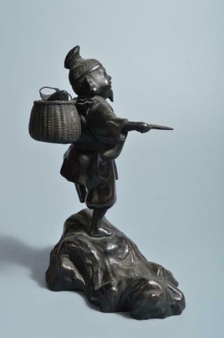 T2782: Japan XF Copper Ebisu STATUE sculpture Ornament object art work Figurines 6