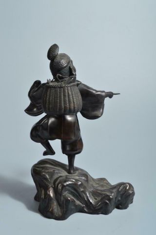 T2782: Japan XF Copper Ebisu STATUE sculpture Ornament object art work Figurines 7