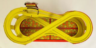 CHEIN 275 1ST EDITION 1949 TIN LITHO WIND - UP ROLLER COASTER - EX.  IN ORIG.  BOX 6