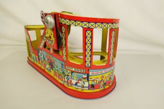 CHEIN 275 1ST EDITION 1949 TIN LITHO WIND - UP ROLLER COASTER - EX.  IN ORIG.  BOX 7