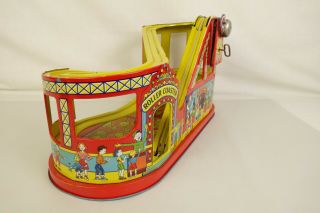 CHEIN 275 1ST EDITION 1949 TIN LITHO WIND - UP ROLLER COASTER - EX.  IN ORIG.  BOX 8
