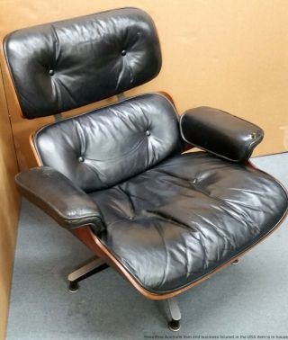 Vintage Charles Eames Herman Miller Lounge Chair Ottoman 670 671 2