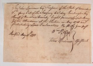 1778 Revolutionary War Manuscript Document Signed By Military Officers Statesmen