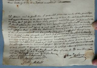 18th C document 1781 Westford Samuel Adams Thomas Solemn league Jonathan Johnson 3