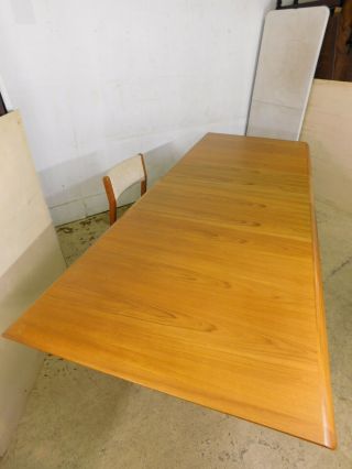 VTG Dining Moller Teak Danish Mid Century Modern Expandable Table 6 Chairs Set 10