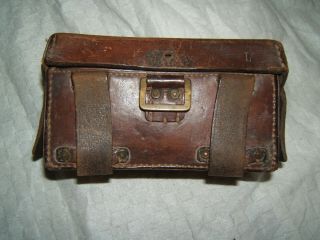 ww2 wwii german field medic red cross front medical leather pouch dresden old 3