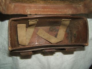 ww2 wwii german field medic red cross front medical leather pouch dresden old 9