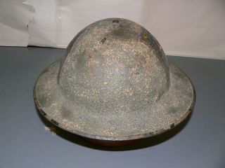 GREAT WW1 ERA U S HELMET WITH LINER & CHIN STRAP AND NAME/RANK SERIAL /UNIT 5