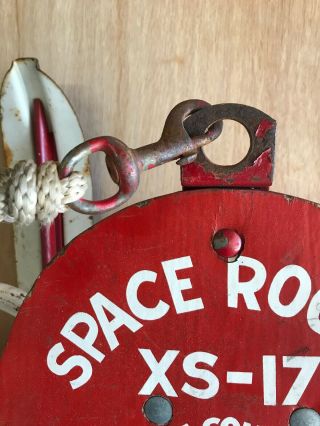 Vintage Winter Snow Sled Space Rocket Orbit Control XS - 17 Antique 4