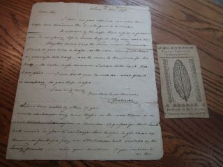 Ben.  Walker Naval Officer Letter To Gen Schuyler 1798 Both Signed&burl.  1776 Note