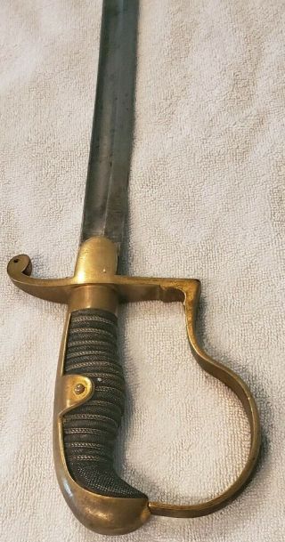 WWII GERMAN OFFICERS SWORD WITH NO SCABBARD WKC MAKER MARK 3