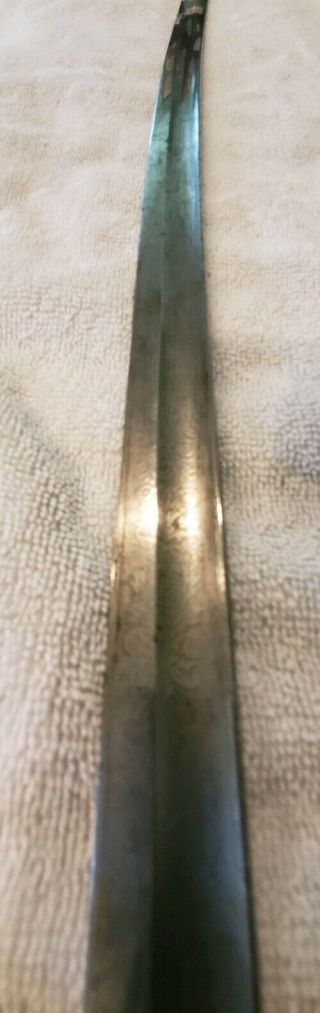 WWII GERMAN OFFICERS SWORD WITH NO SCABBARD WKC MAKER MARK 7