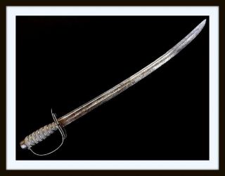 Antique Very Good American Revolution Era English Infantry Officers Sword Id 