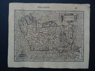 1608 Hondius Mercator Atlas Map Ireland - D 