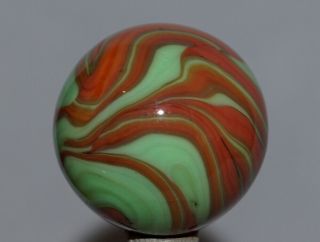 Vintage Marbles Christensen Cac Shooter Flame Swirl 3/4 " - 19mm