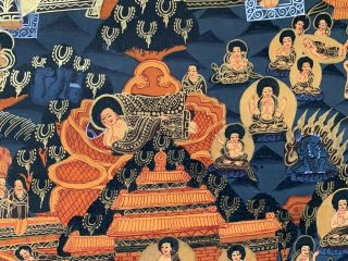 Rare MasterPiece Handpainted Tibetan Full Buddha Life thangka Painting Chinese 1 10