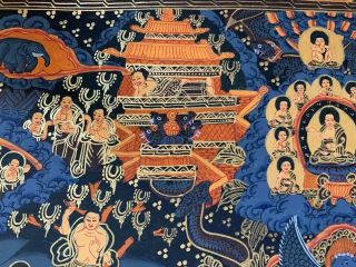 Rare MasterPiece Handpainted Tibetan Full Buddha Life thangka Painting Chinese 1 7