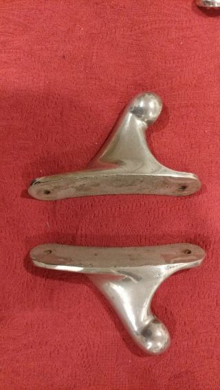 Theo A Kochs Antique Barber Chair Round Seat Brackets Front & Rear 496,  497 6