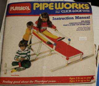 Vintage Playskool Pipe 1986 Basic Set 1000 Only Missing 1 Piece 2