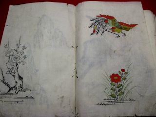 1 - 10 Japanese Dutch DEJIMA kimono Hand - writing manuscript pictures Book 12
